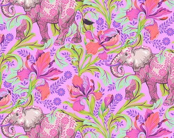 EVERGLOW by Tula Pink for Free Spirit Fabrics -  Pink All Ears Cosmic - 1/2 Yard Increments, Cut Continuously