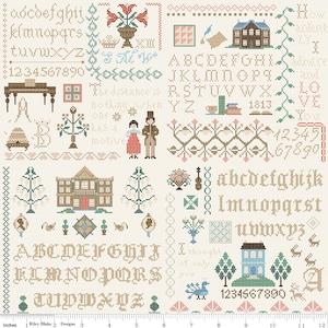 Pride and Prejudice C13786-MULTI. Meryton Sampler  Riley Blake