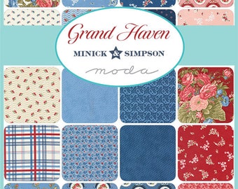 Grand Haven Fat Quarter Bundle (34 pcs) by Minick and Simpson for Moda**** Last Line for Minick & Simpson