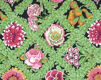 Kaffe Fassett  Collective Vintage Flower Lattice in Jewel    PWGP011  Jewel