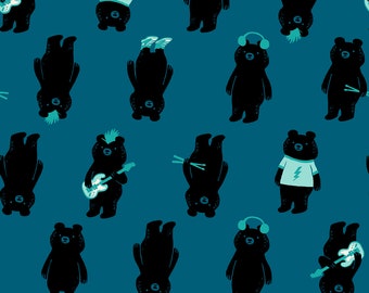 Moda Ruby Star  Teddy and the Bears  2103 13 Teal- IN Stock  -Shipping Now   Love These
