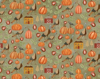 Bittersweet Farm  C14851   OLIVE    by Teresa Kogut Out of PRINT