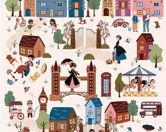 A Spoonful of Sugar Panel   36" X 44".   ** JUST IN *****