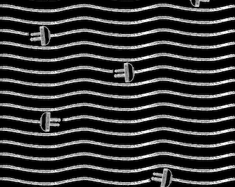 Press On  C15256-Black Cord Stripe   J. Wecker Frisch  Riley Blake Designs ***In Stock - Shipping Now****