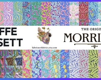 Kaffe Fassett X Morris & Co. 32 FQ Bundle - -Fat Quarters (18"X22") *** GORGEOUS PRINTS--In Stock and Shipping Now ***. Free Spirit Fabrics