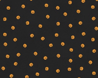 Pumpkin Patch  C14575-Black Pumpkin Toss  J. Wecker Frisch  Riley Blake Designs ***In Stock - Shipping Now****