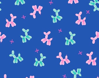 Moda Ruby Star  EYE CANDY    RS5156  16   BLUE  Balloon Dogs -- -Shipping Now   Soooo Cute