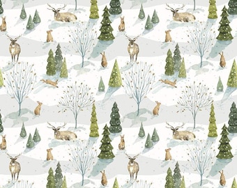 Santas Tree Farm Woodland Snowy   for  Riley Blake Designs **Love This  ****Lisa Audit