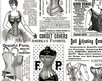 Sew Journal J. Wecker Frisch  C13036  Corset Ads White****** IN STOCK