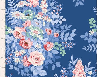 IN STOCK  Tilda Something Blue Whimsyflower Night Yardage by Tone Finnanger 100675 Ships June 1