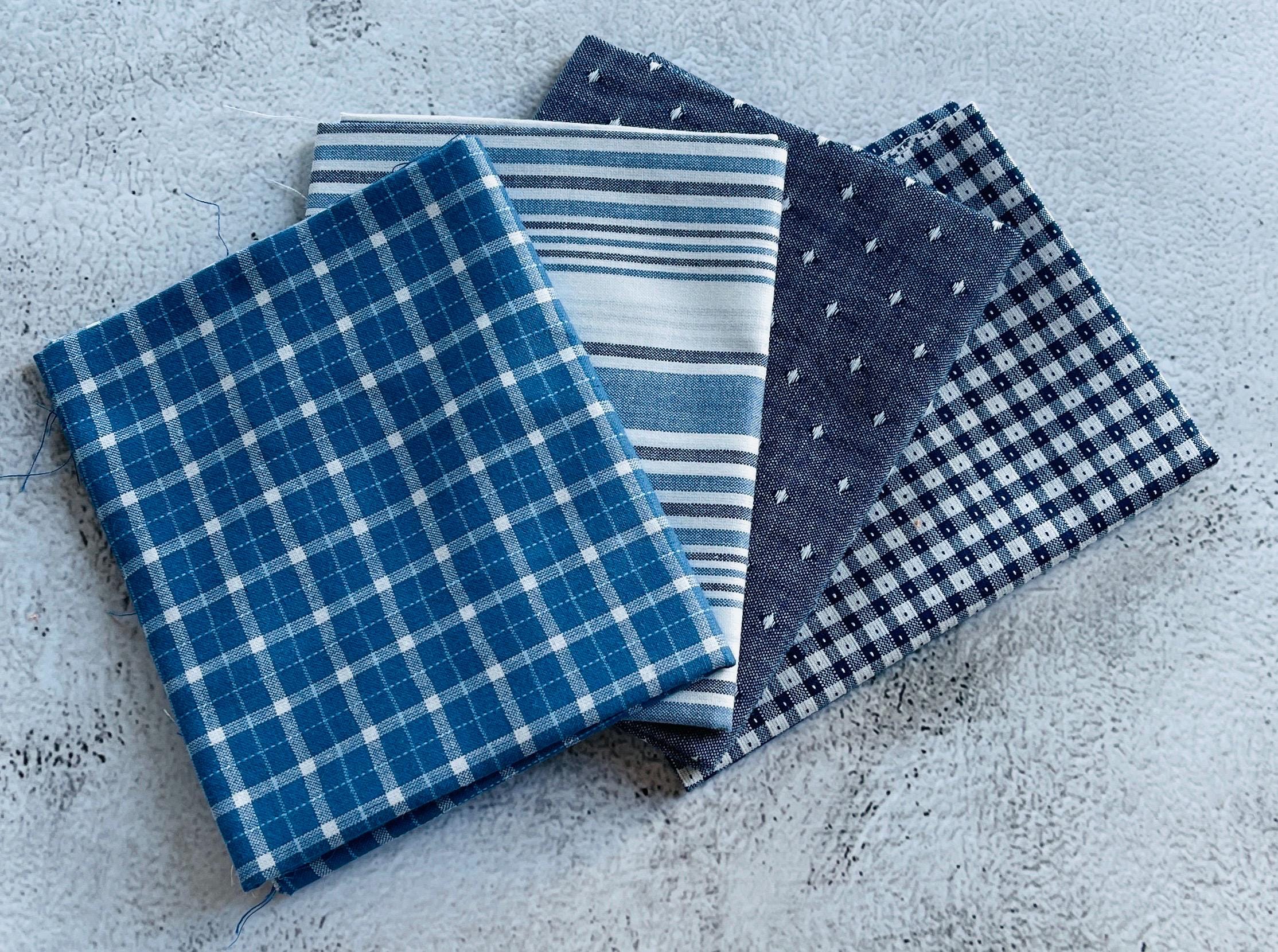 Denim and Daisies 4 Blue Wovens by Fig Tree & Co. Curated Bundle Fq ...