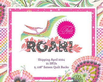 Tula Pink ROAR  21 FQ  1/2 Yd or 1 Yd Bundle by Tula Pink  FREE Shipping  - In Stock — Shipping Now