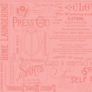 Press On  C15259-Pink  Pressing Matters   J. Wecker Frisch  Riley Blake Designs ***In Stock - Shipping Now****