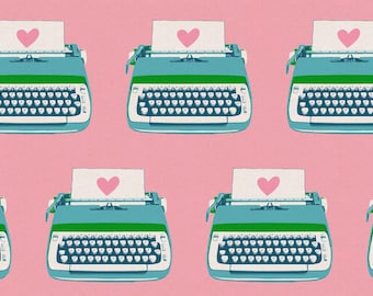 Typewriters Posy   CANVAS from Best Day Ever Collection by Melody Miller