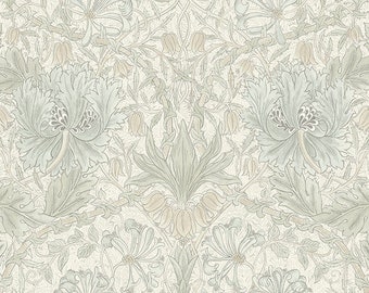 Free Spirit Morris and Co. PWWM032 Pure Honeysuckle and Tulip Ivory   Love this *****