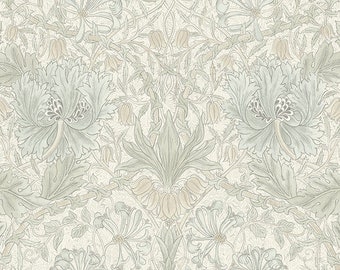 Free Spirit Morris and Co. PWWM032 Pure Honeysuckle and Tulip Ivory   Love this *****