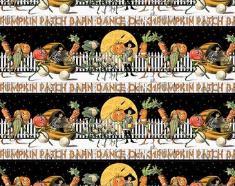 Pumpkin Patch  Border Print   J. Wecker Frisch  Riley Blake Designs ***In Stock - SHipping Now****