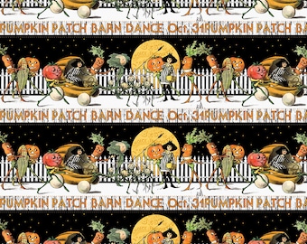 Pumpkin Patch  Border Print   J. Wecker Frisch  Riley Blake Designs ***OUT OF PRINT****