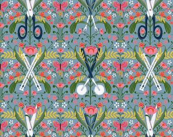 Magic Makers by Cori Dantini    SM Damask Gadgets Blue   for Free Spirit*****Just In***