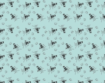 Press On  C15260-Aqua Press On Girl   J. Wecker Frisch  Riley Blake Designs ***In Stock - Shipping Now****