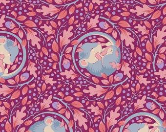 Tilda Hibernation Slumbermouse Plum- sold by the Half yard