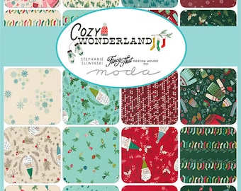 Cozy Wonderland  32 FQ Bundle - Fancy That Design - Moda Fabrics -Fat Quarters (18"X22") Free Shipping*** GORGEOUS PRINTS