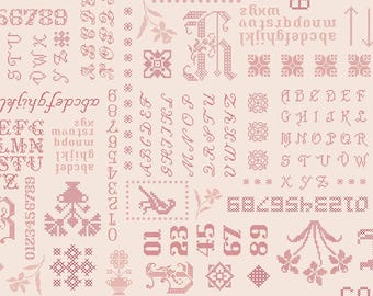 Piece and Plenty Sampler Red   C15872-Red.  LORI HOLT  by Riley Blake