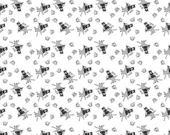 Press On  C15260-White Press On Girl   J. Wecker Frisch  Riley Blake Designs ***In Stock - Shipping Now****