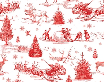 Riley Blake Peace on Earth  C13450 White Toile