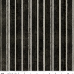 May include: Black and white striped fabric with a textured, distressed look. The fabric has a subtle sheen and a slightly rough feel.