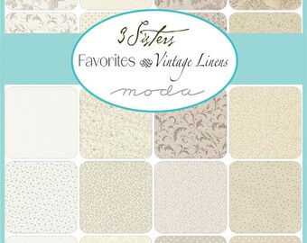 3 Sisters Favorites   20 piece Bundle  for Moda -  Beautiful Neutrals***NEW****