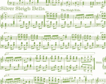 Green Music   Classic Christmas  by J. Wecker Frisch  for  Riley Blake Designs **Just In ****