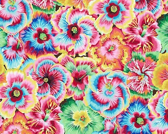 Kaffe     Philip Jacobs Utopia Small Hibiscus   PWSL150.Multi Snow Leopard Designs