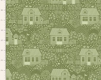 Tilda Hometown   Moss - sold by the Half yard