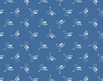 Press On  C15261-Denim  Mini Irons  J. Wecker Frisch  Riley Blake Designs ***In Stock - Shipping Now****