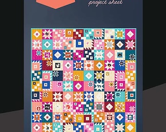 10 Years of Magic Quilt Pattern 80" X 80". Ruby Star
