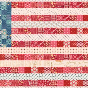 Lori Holt - Oh Beautiful Flag Runner and Amber Waves Mini Kit
