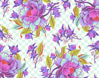 Tula Pink  UNTAMED  PWTP235 NOVA   Peony for your Thoughts