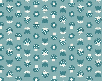 Moda Ruby Star Fabric Picture Book  Teal   RS3074 17