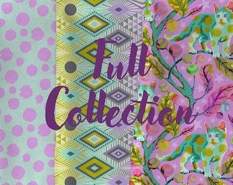 Tula Pink TABBY ROAD-- NEW In stock - 8 Fat Quarter Bundle. Ready to Ship