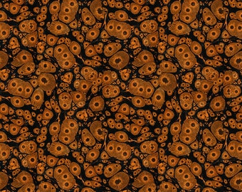 Molecular - Priced by the 1/2 Yard/Cut Continuous - Laboratory by Tim Holtz for FreeSpirit Fabrics - PWTH188.ORANGE