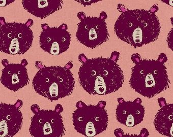 Teddy and the Bears Canvas in Peach Fizz 2110 13l  Teddy and the Bears | Sarah Watts | Ruby Star Society