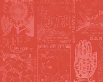 Sewing Seeds III  C15690-RED   J. Wecker Frisch  Riley Blake Designs ***In Stock ****