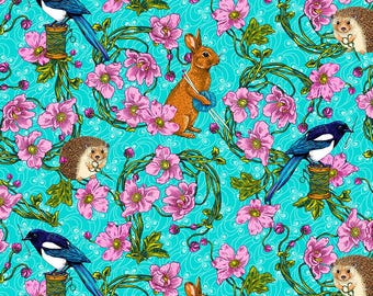 Language of Flowers - Odile Bailloeul  Forest Tailors  Blue PWOB103.BLUE-  **Just Arrived ****