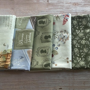 Anne of Green Gables  SAGE  7  Fat Quarter Bundle  for Riley Blake. ***Just In ***