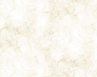 Painters Watercolor Swirl in Aged White by J Wecker Frisch   for  Riley  Blake