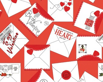 J. Wecker Frisch  ALL MY HEART  Shipping Now C14137 Red Valentine Envelopes  So Cute ****