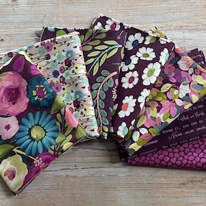 Fragrant Flowers by Lila Tueller 7 Fat Quarter Bundle  for Riley Blake. ***Great Colors ***Out of Print