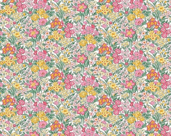 Liberty of London Pink Garden Party   Blooming Flowerbed