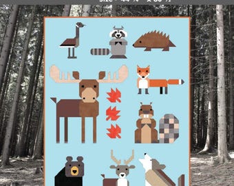 Wonderful Woodland Quilt Pattern 44" X 60.5"